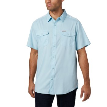 Columbia Muške Košulje - Utilizer II Solid Short Sleeve Plave | XULT-26539